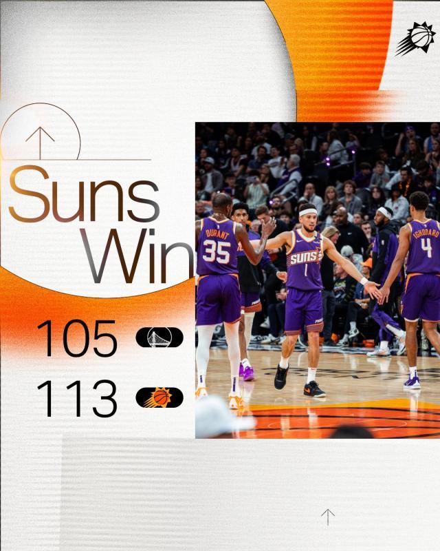 KD出战=关键球不败！太阳用勇士的方式击败勇士